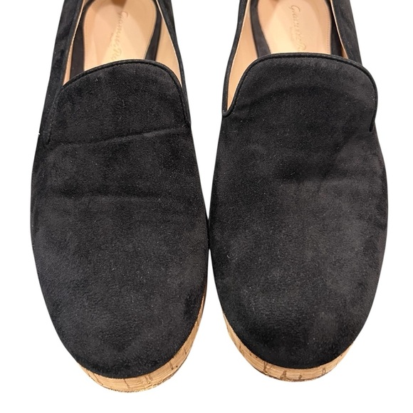 GIANVITO ROSSI Suede Cork Slip-on Black Loafers Size EU 40 - Picture 8 of 13